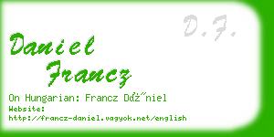 daniel francz business card